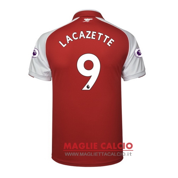 nuova maglietta arsenal 2017-2018 lacazette 9 prima